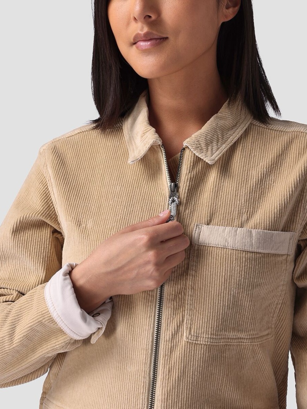 Stoic Wide Leg Corduroy Jumpsuit Coveralls Tan Beige Small - Picture 4 of 15